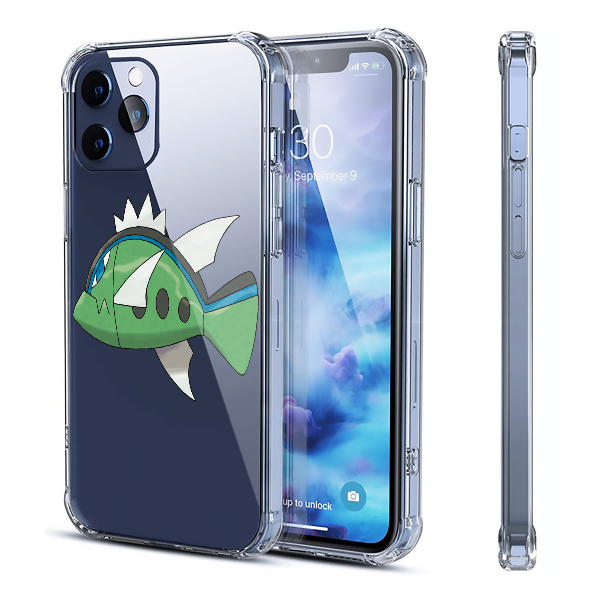 （画像用） ポケットモンスター Pokémon 【iPhone 12シリーズ対応】透明スマホケース（クリアソフトケース）